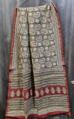 Pure chanderi silk sarees with blouse (5)