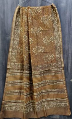 Pure chanderi silk sarees with blouse (7)