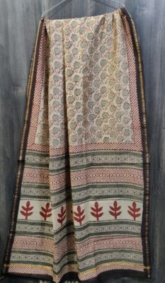 Pure chanderi silk sarees with blouse (9)
