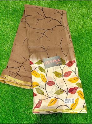 Pure georgette sarees with prints with blouse (9)