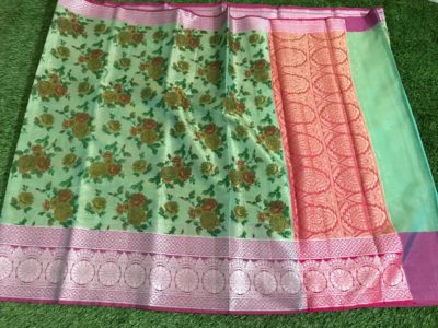 Pure kanchi organza self jacquard sarees (9)