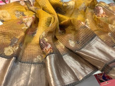 Pure silk organza digital print sarees (4)