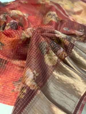 Pure silk organza digital print sarees (6)