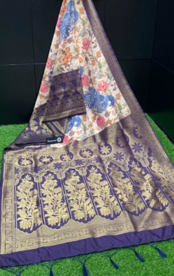 Pure sowbhagya pattu sarees with kalamkari print (1)