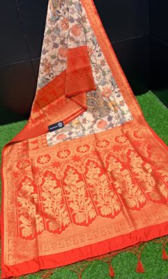 Pure sowbhagya pattu sarees with kalamkari print (12)