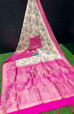 Pure sowbhagya pattu sarees with kalamkari print (19)