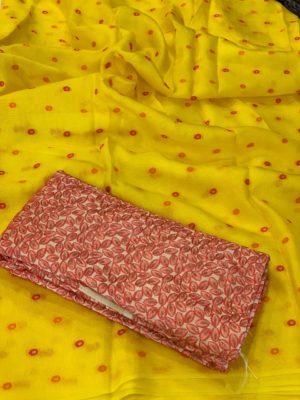 Pure viscose jute sarees with blouse (9)