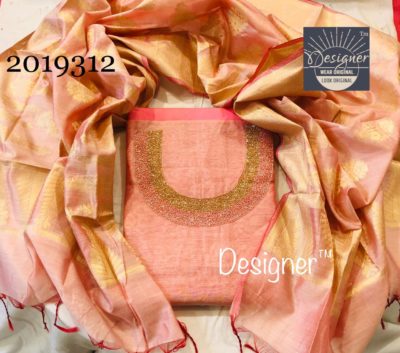Rich chanderi silk handwork dress materials (4)
