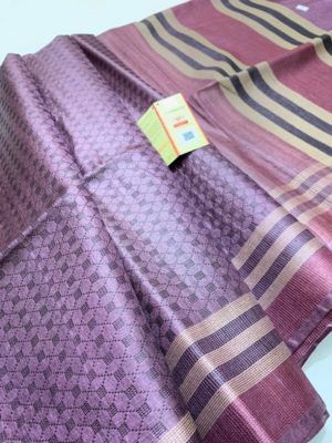 Tussar silk weaving sarees with blouse (10)
