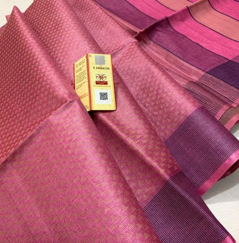 Tussar silk weaving sarees with blouse (15)