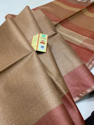 Tussar silk weaving sarees with blouse (2)
