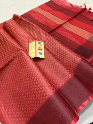 Tussar silk weaving sarees with blouse (9)