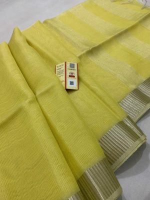 Tussar tissue silk saree with blouse (18)