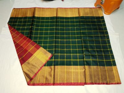 Uppada pattu balu checks sarees with blouse (13)
