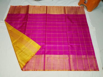 Uppada pattu balu checks sarees with blouse (14)