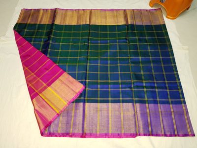 Uppada pattu balu checks sarees with blouse (22)