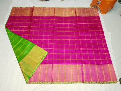 Uppada pattu balu checks sarees with blouse (3)