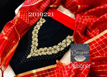 chanderi silk handwork suits with work (1)