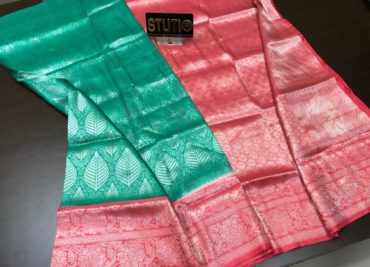 Banarasi silk brocade sarees with blouse (1)