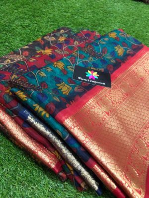 Beautiful kota organza kalamkari print sarees (6)