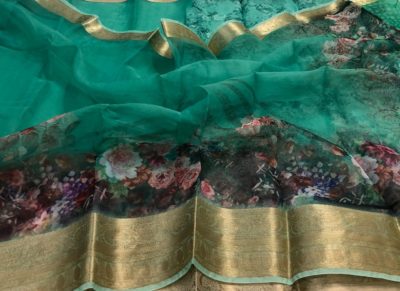 Buy organza digital print sarees with blouse (13)
