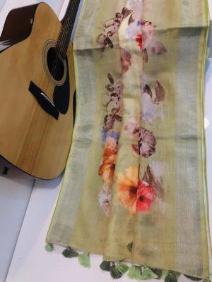 Designer soft jute digital print sarees (11)