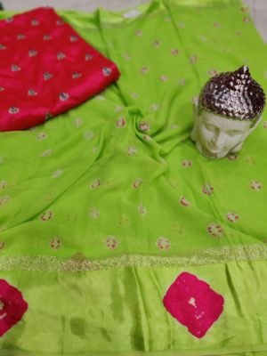 Exclusive pure georgette sarees with blouse (5)