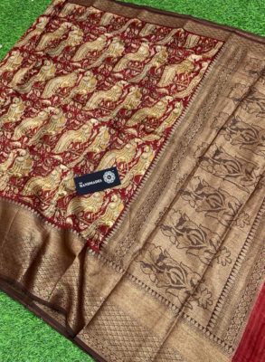 Pure maheshwari silk sarees with blouse (4)