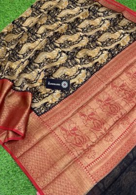 Pure maheshwari silk sarees with blouse (7)
