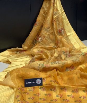 Pure organza allover printed sarees (2)