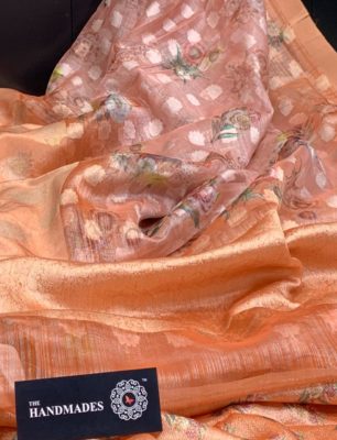 Pure organza allover printed sarees (6)