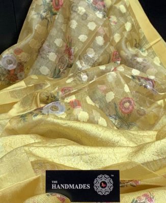 Pure organza allover printed sarees (8)