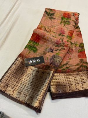 Pure organza printed sarees with price (12)