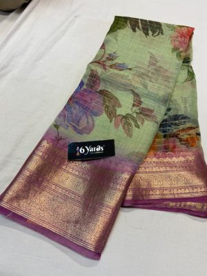 Pure organza printed sarees with price (19)