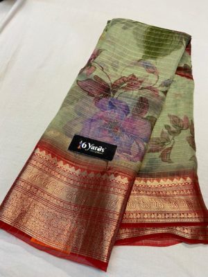 Pure organza printed sarees with price (4)