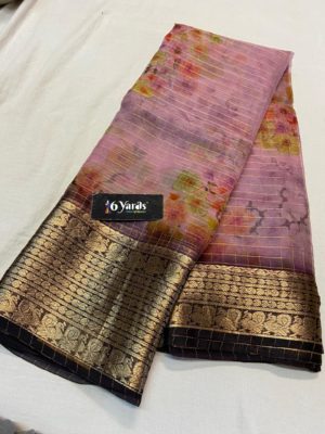 Pure organza printed sarees with price (7)