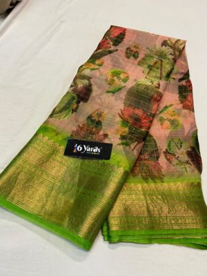 Pure organza printed sarees with price (8)