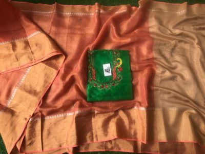 Tussar tissue swarovski stone work sarees (5)