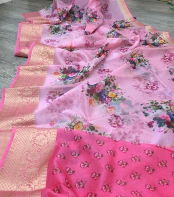 Banaras handloom organza silk sarees (8)
