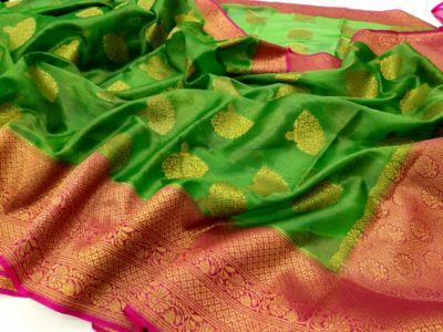 Banarasi georgette sarees with blouse (5)