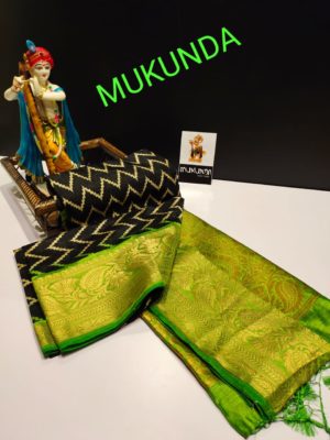 Banarasi ikkat silk sarees with border (6)