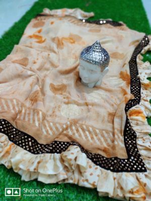 Beautiful chiffon ruffle sarees (5)