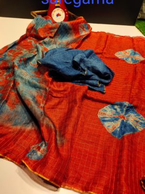 Beautiful latest jute linen sarees (11)
