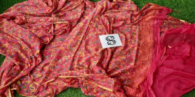 Chiffon printed sarees with blouse (3)
