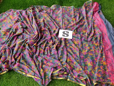 Chiffon printed sarees with blouse (6)