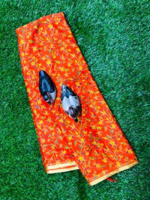 Chinnon georgette printed sarees (1)