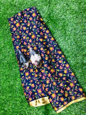 Chinnon georgette printed sarees (11)