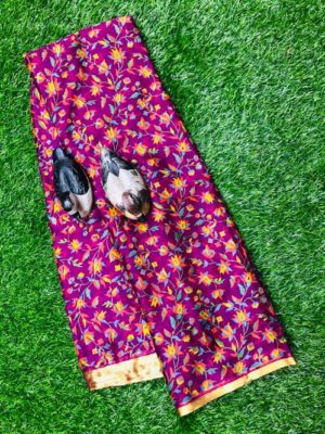 Chinnon georgette printed sarees (8)