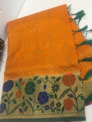 Designer fancy banaras sarees with blouse (25)