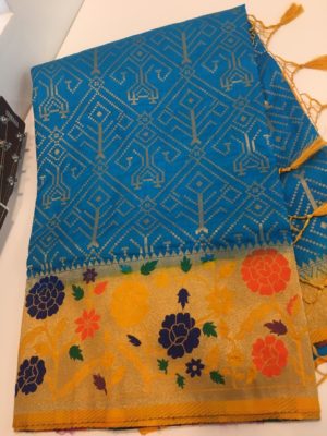 Designer fancy banaras sarees with blouse (40)